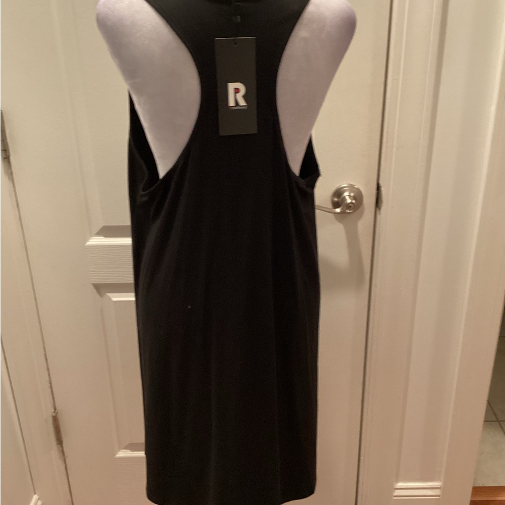 Black Sleeveless Scoop Neck Dress - Picture 3 of 3
